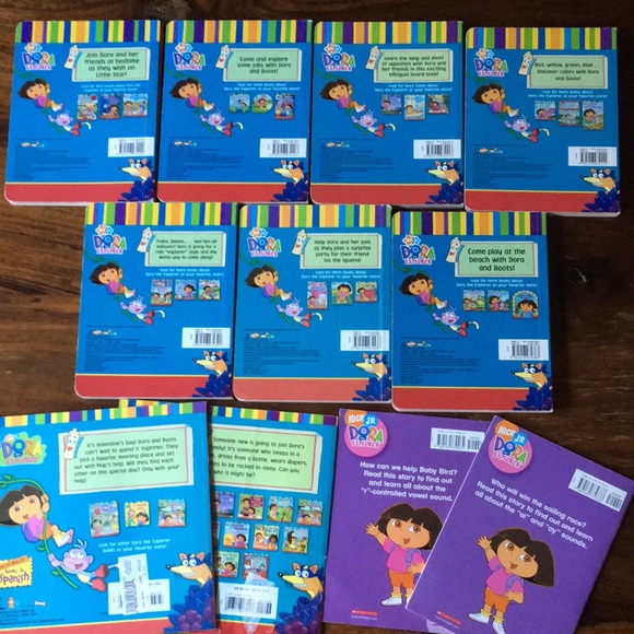 11 Dora the Explorer Nickelodeon Nick Jr Lot (7 Board Books + 4 softcover books) - Picture 2 of 15